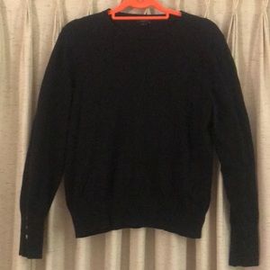 Black banded waist sweater. Ann Taylor Factory